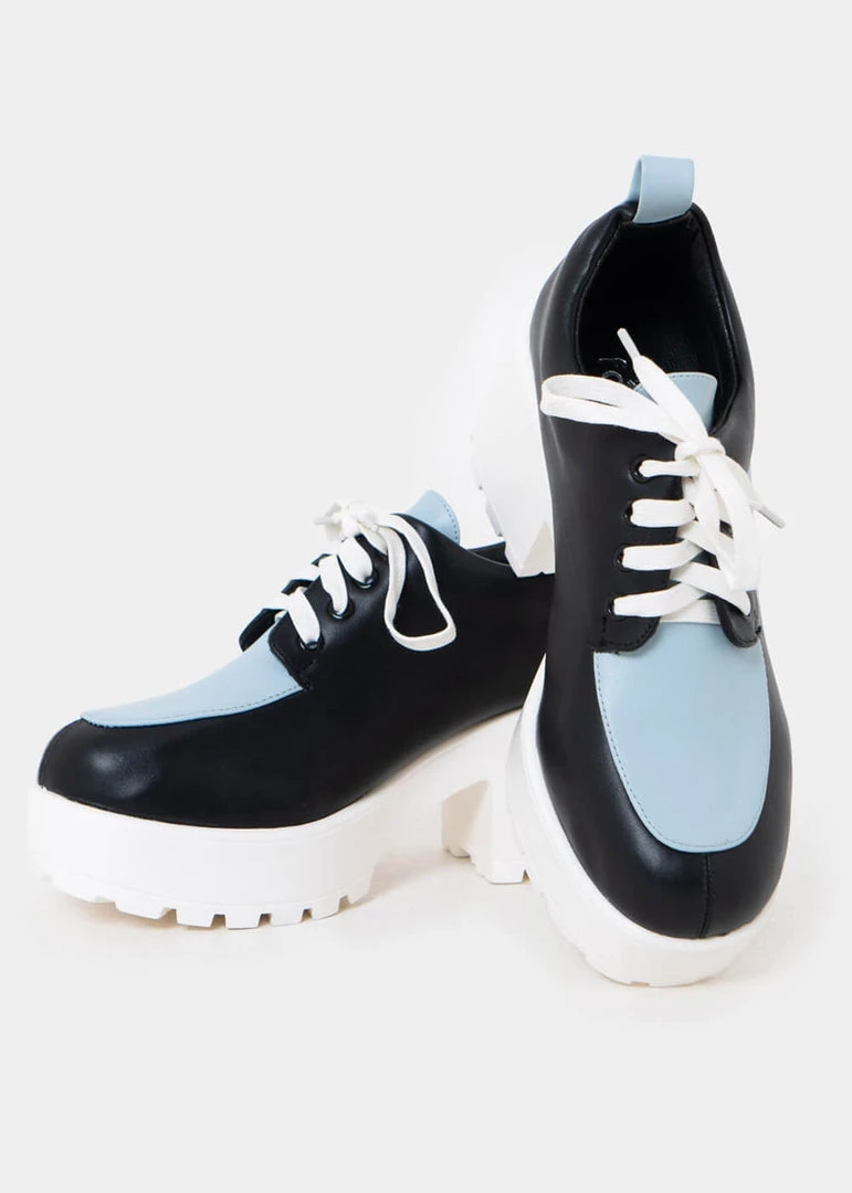 New In Koi Footwear Delicate Art Of A Wallflower Shoes Blue