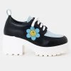 New In Koi Footwear Delicate Art Of A Wallflower Shoes Blue