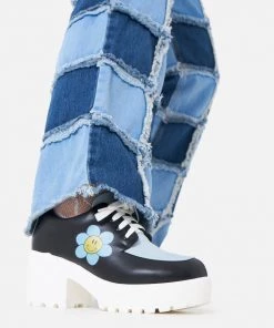 New In Koi Footwear Delicate Art Of A Wallflower Shoes Blue