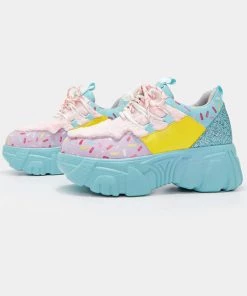 New In Koi Footwear Fizz Wizz Bubble Gum Sneakers Multi