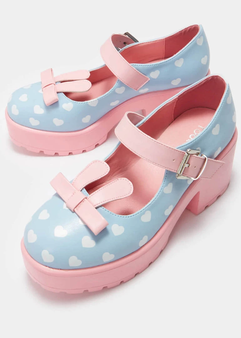 Koi Footwear Tira Little Bo Bunny Mary Janes Pumps Blue
