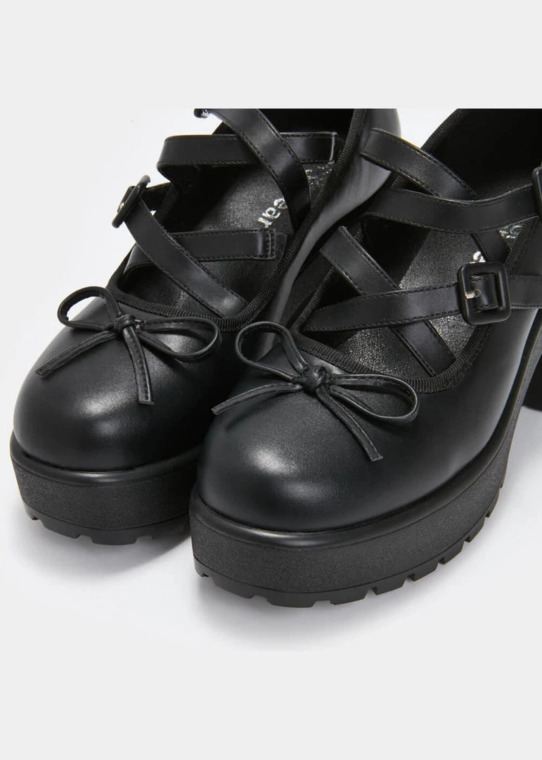 Koi Footwear Margot Ballet Mary Janes Pumps Black