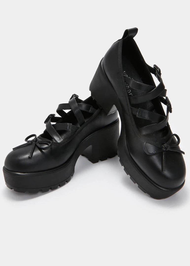 Koi Footwear Margot Ballet Mary Janes Pumps Black