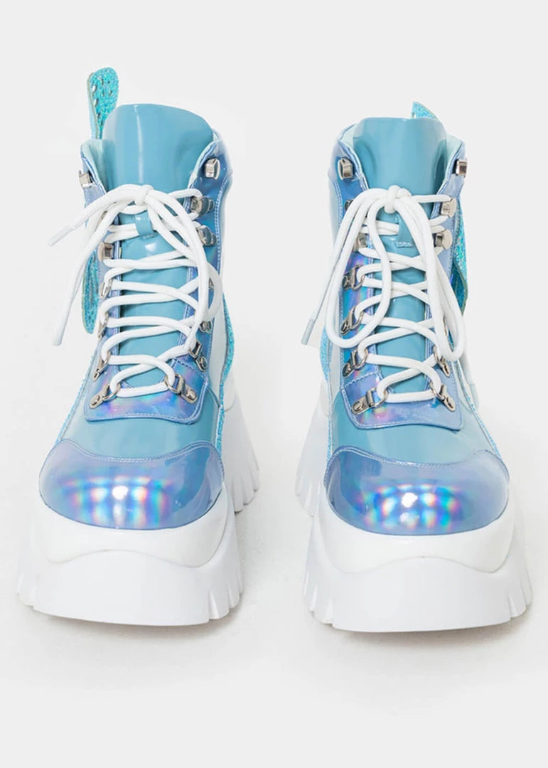 Koi Footwear Wings Of A Pixie Platform Boots Blue