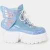 Koi Footwear Wings Of A Pixie Platform Boots Blue