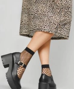 New In Koi Footwear Tira PU Classic Mary Janes Pumps Black