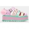Koi Footwear Nyoka Kawaii Sandals Pastel Rainbow New In