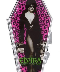 New In Kreepsville Elvira Leo Luggage Coffin Compact Mirror Black