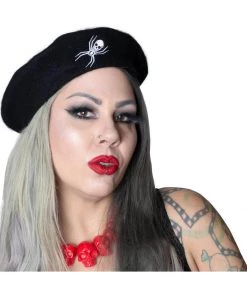 Kreepsville Web Beret Black New In