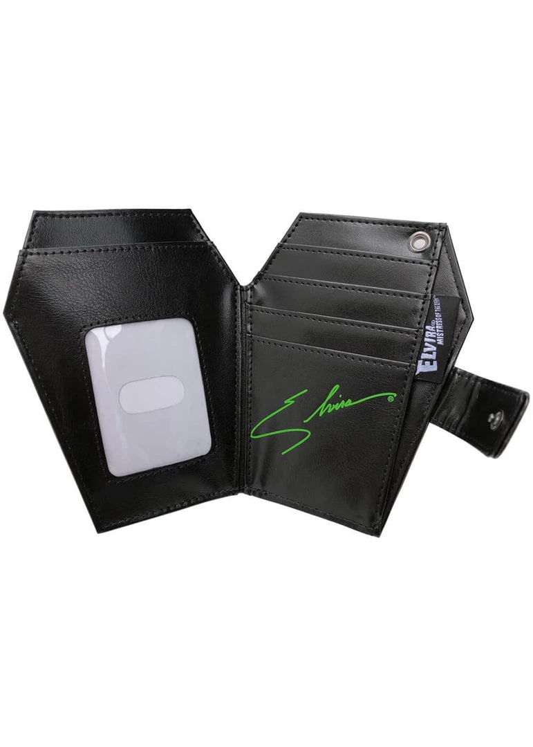 Kreepsville Elvira Leo Coffin Luggage Wallet Black New In