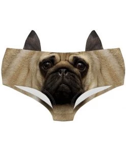 Kukubird Panties With Ears Pug