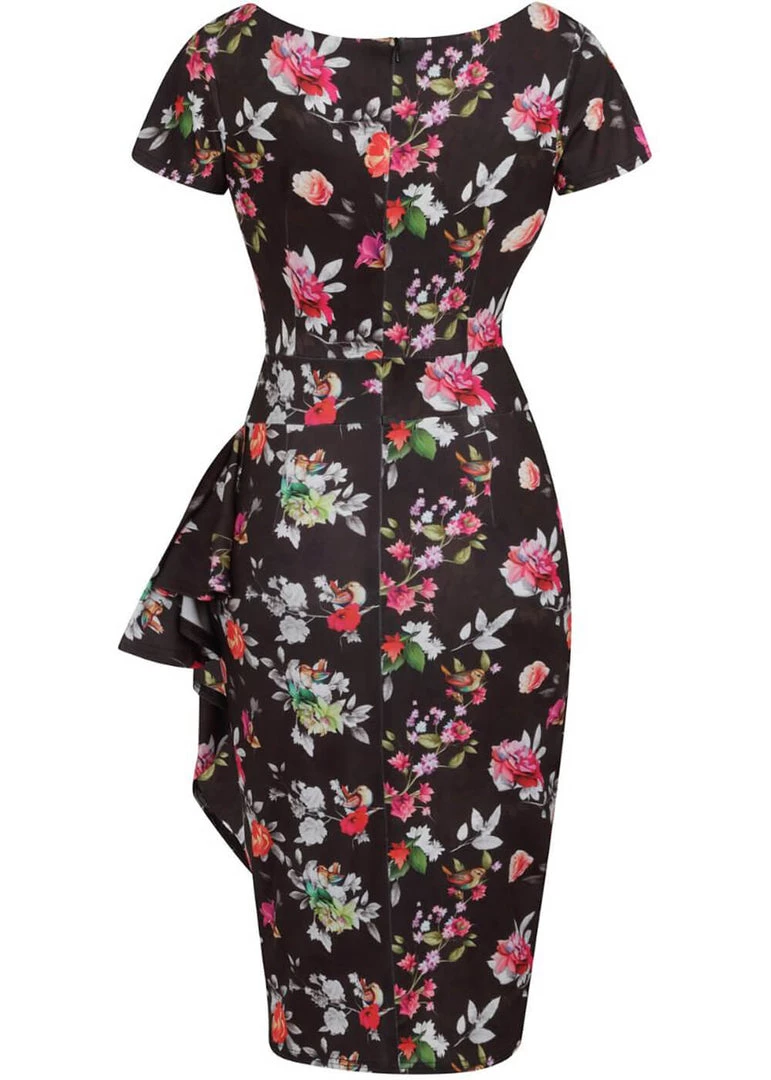 Lady Vintage Elsie Summer Evening 50's Pencil Dress New In