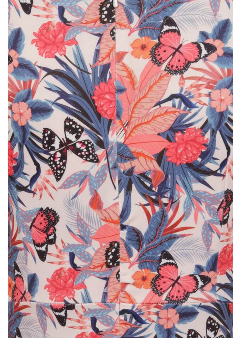 Lady Vintage Elsie Summer Scenes 50's Pencil Dress New In