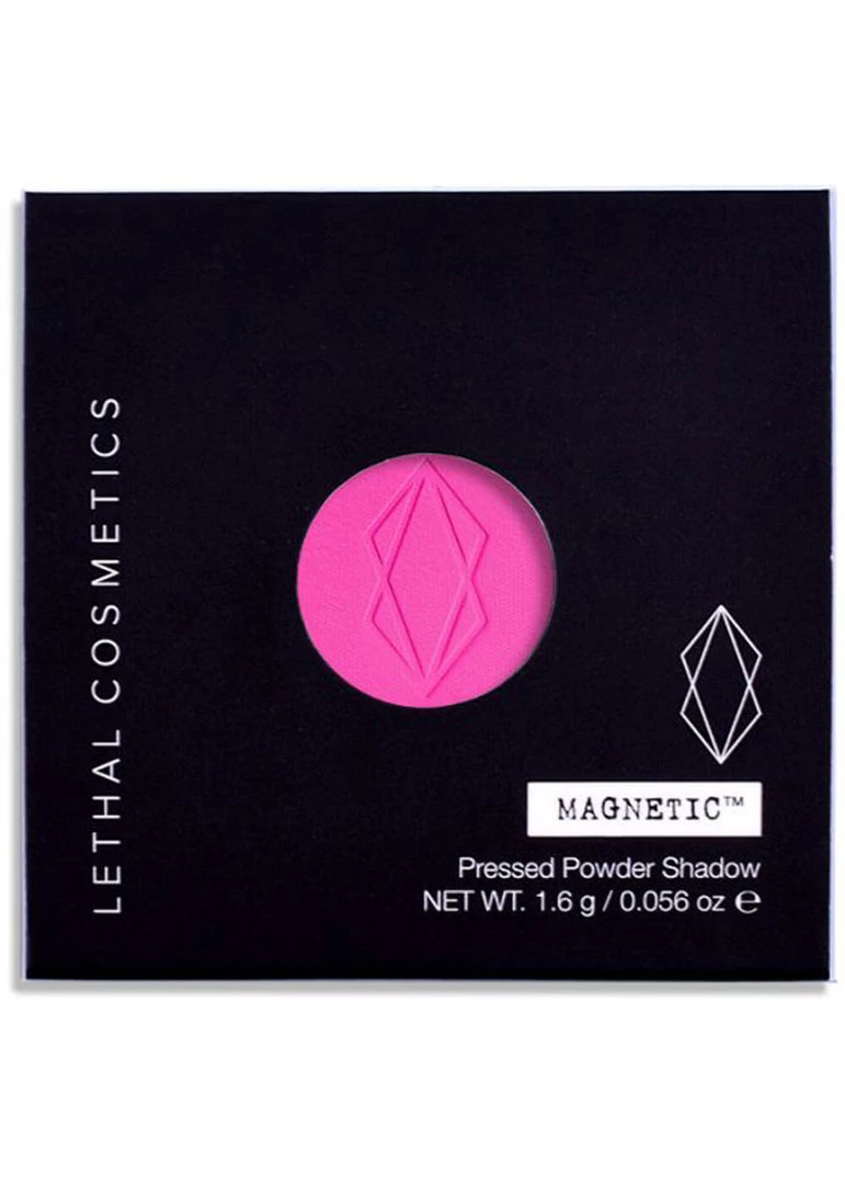 New In Lethal Cosmetics Eyeshadow Capslock Matte Bright Pink