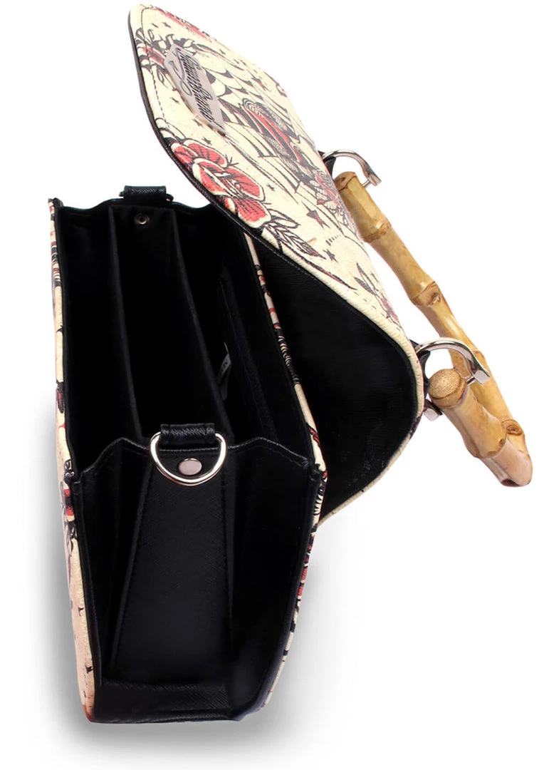 Liquorbrand Bamboo Tiki Time Handbag Black New In