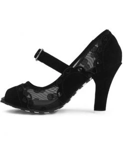 Lola Ramona June Mesh 50's Pumps Black