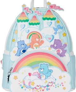 Loungefly Care Bears Care-A-Lot Castle Backpack Multi New In