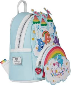 Loungefly Care Bears Care-A-Lot Castle Backpack Multi New In