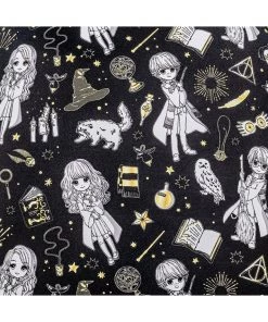 New In Loungefly Harry Potter Magical Elements AOP Crossbody Bag