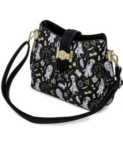 New In Loungefly Harry Potter Magical Elements AOP Crossbody Bag