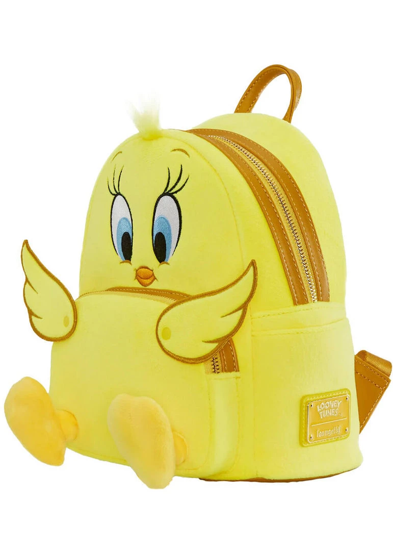 Loungefly Looney Tunes Tweety Plush Backpack Yellow