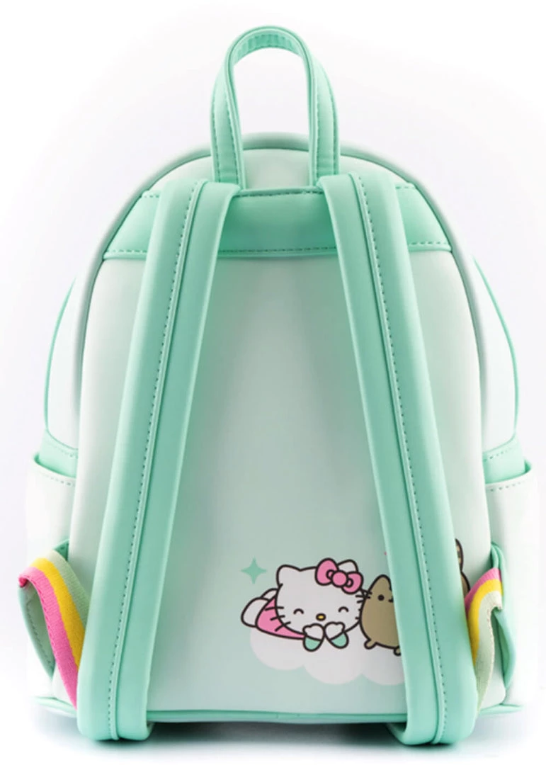 Loungefly Pusheen X Hello Kitty Balloons & Rainbow Backpack New In