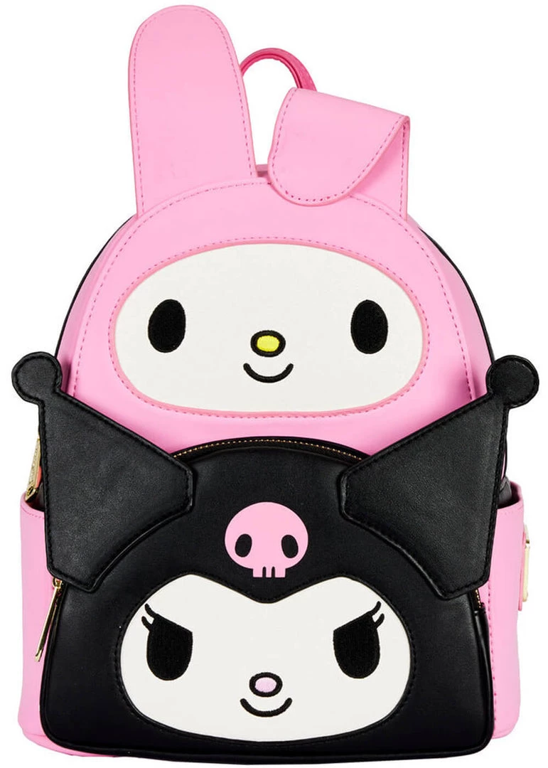 Loungefly Sanrio Hello Kitty My Melody & Kuromi Backpack Multi New In