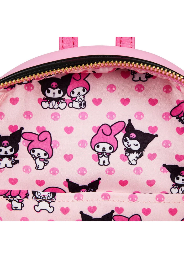 Loungefly Sanrio Hello Kitty My Melody & Kuromi Backpack Multi New In