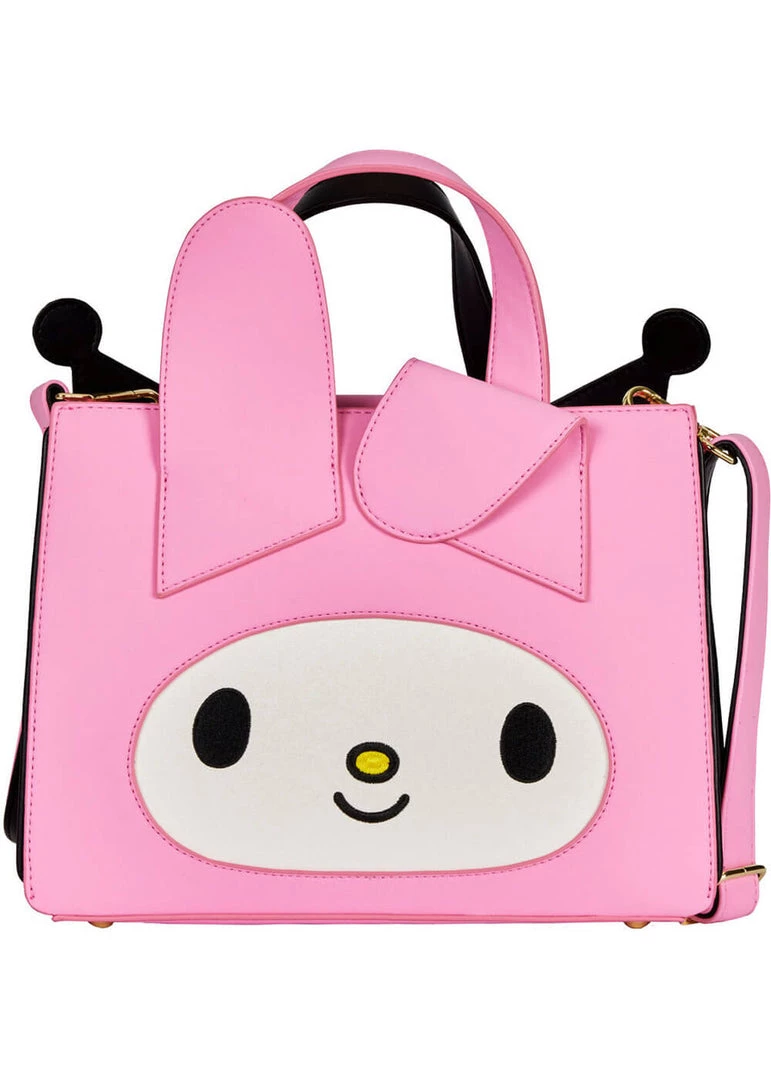 New In Loungefly Sanrio Hello Kitty My Melody & Kuromi Crossbody Bag Multi