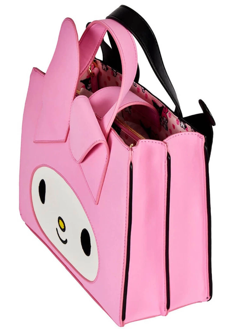 New In Loungefly Sanrio Hello Kitty My Melody & Kuromi Crossbody Bag Multi