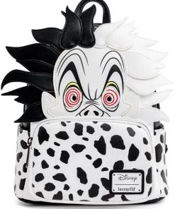 New In Loungefly Disney Villains Cruella De Vil Dalmation Spots Backpack