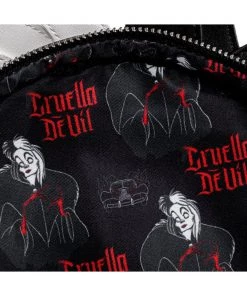 New In Loungefly Disney Villains Cruella De Vil Dalmation Spots Backpack