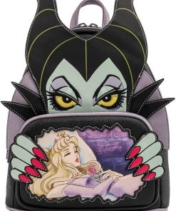 Loungefly Disney Villains Sleeping Beauty Maleficent Backpack New In