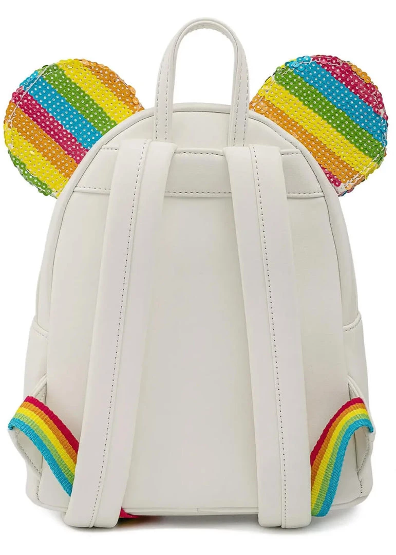 Loungefly Disney Minnie Mouse Sequin Rainbow Backpack