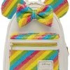 Loungefly Disney Minnie Mouse Sequin Rainbow Backpack