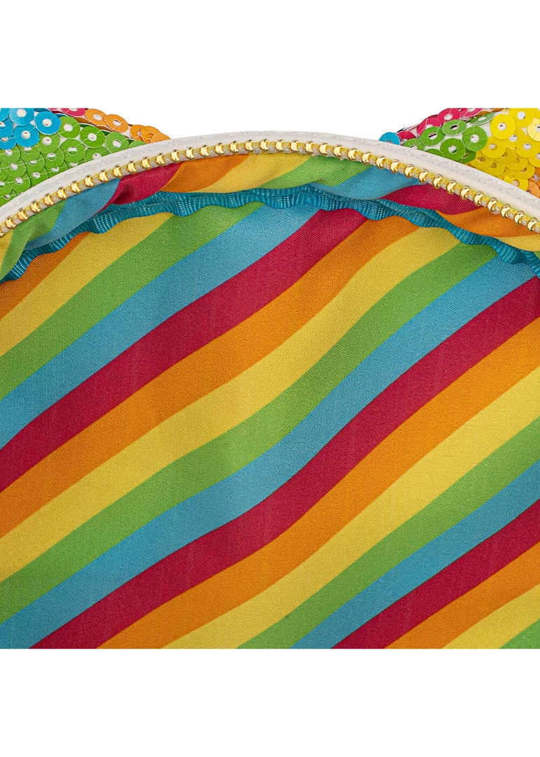 Loungefly Disney Minnie Mouse Sequin Rainbow Backpack