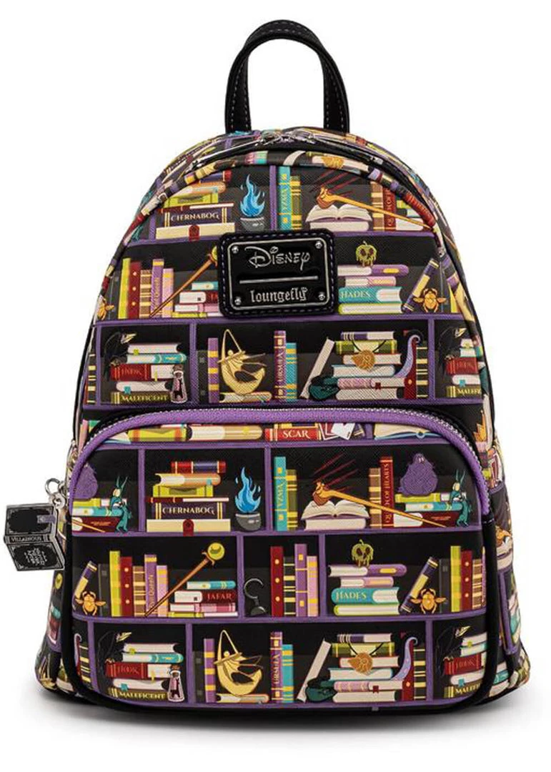 New In Loungefly Disney Villains Books Backpack