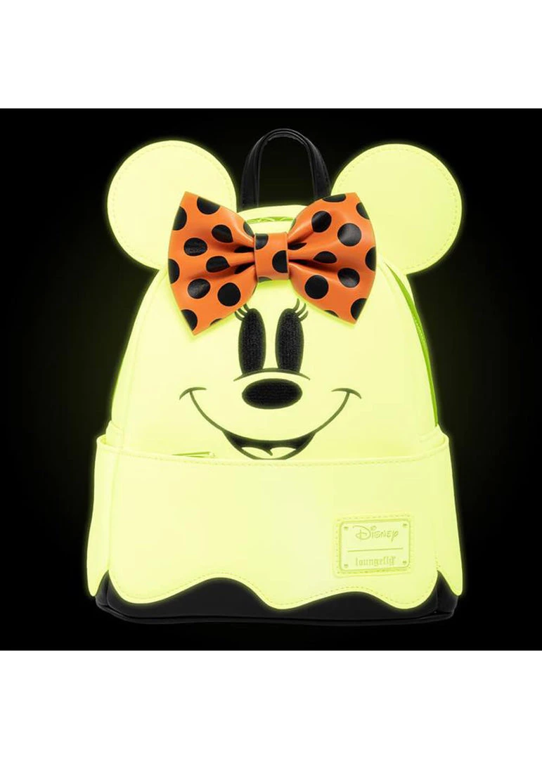 Loungefly Disney Ghost Minnie Glow In The Dark Backpack