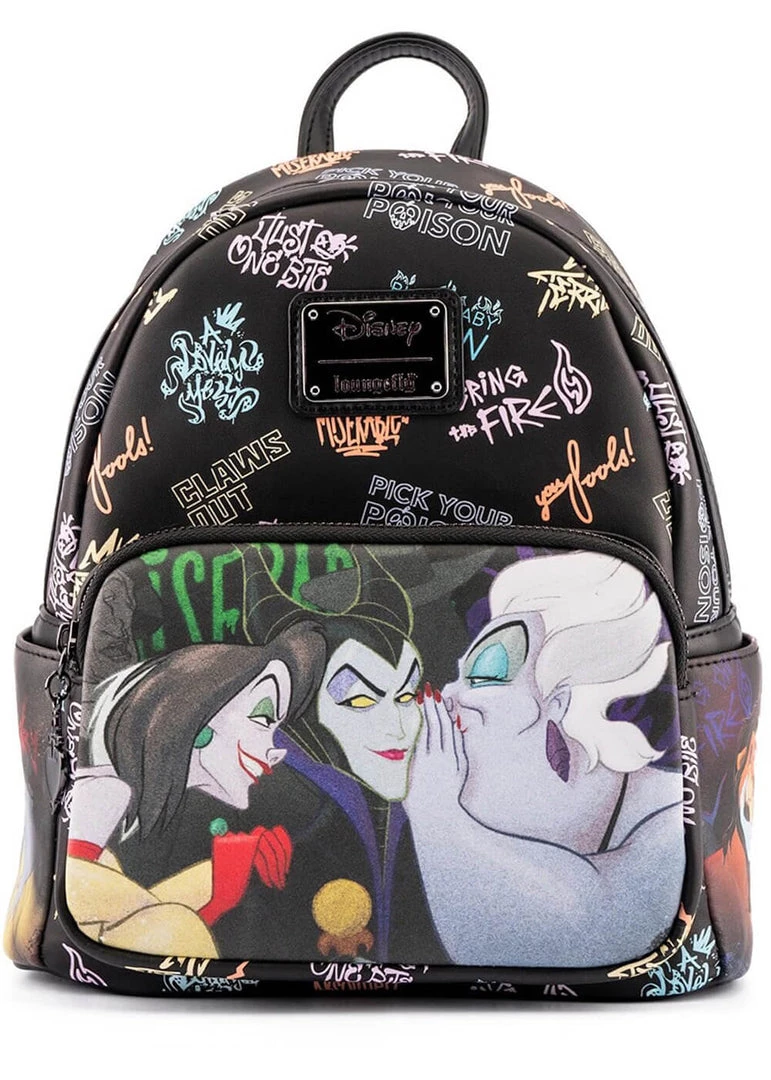 Loungefly Disney Villains Club Backpack Black