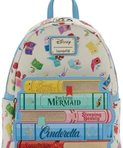 Loungefly Disney Princess Books Classic Backpack Multi New In