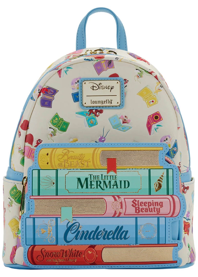 Loungefly Disney Princess Books Classic Backpack Multi New In