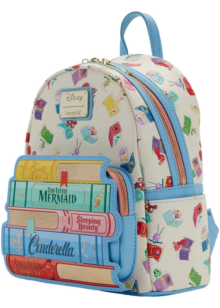 Loungefly Disney Princess Books Classic Backpack Multi New In