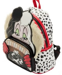 New In Loungefly Disney 101 Dalmatians Villains Scene Cruella Backpack Multi