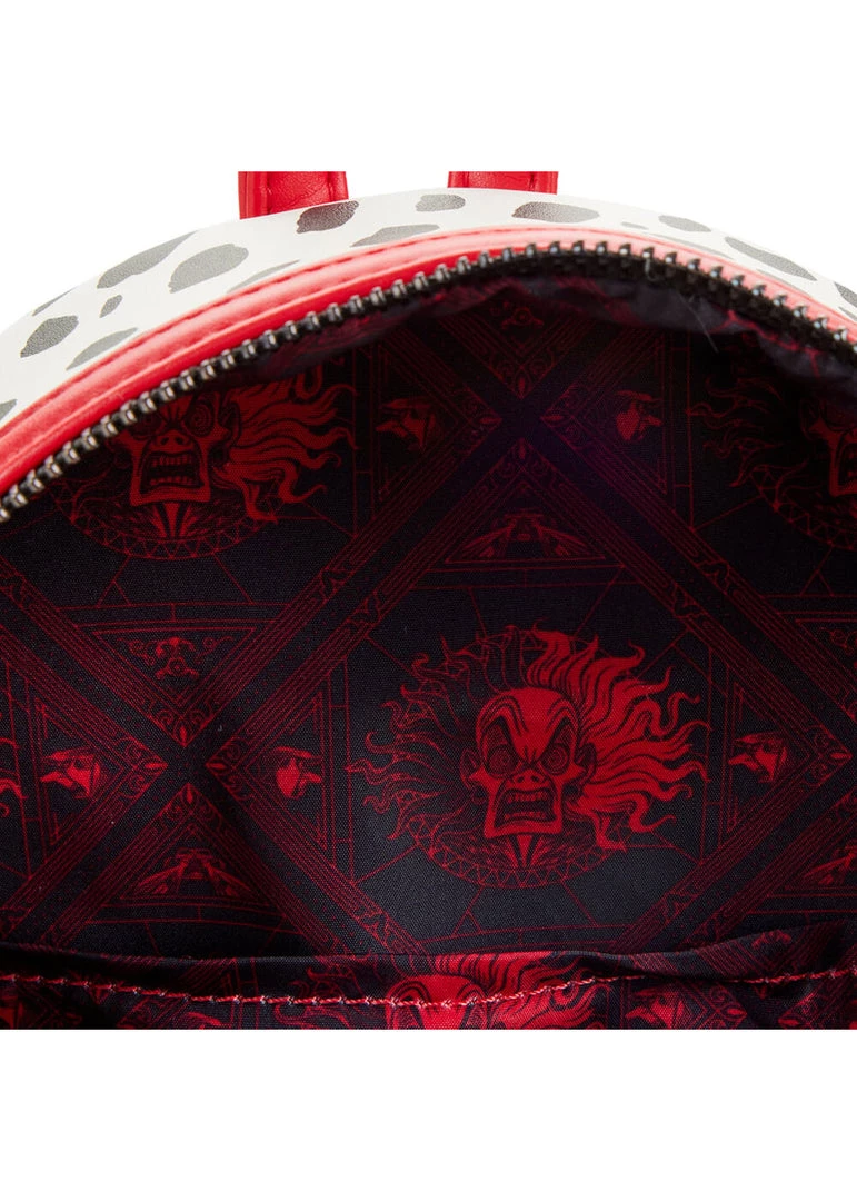 New In Loungefly Disney 101 Dalmatians Villains Scene Cruella Backpack Multi