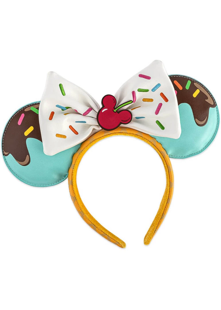 New In Loungefly Disney Minnie Mouse Sweet Treats Ears Headband