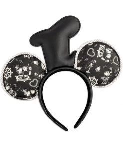 New In Loungefly Disney Steamboat Willie Hat Rope Headband