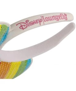 Loungefly Disney Minnie Mouse Sequin Rainbow Headband New In