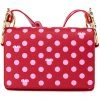 Loungefly Disney Minnie Mouse Polkadot Bow Strap Shoulderbag Pink New In