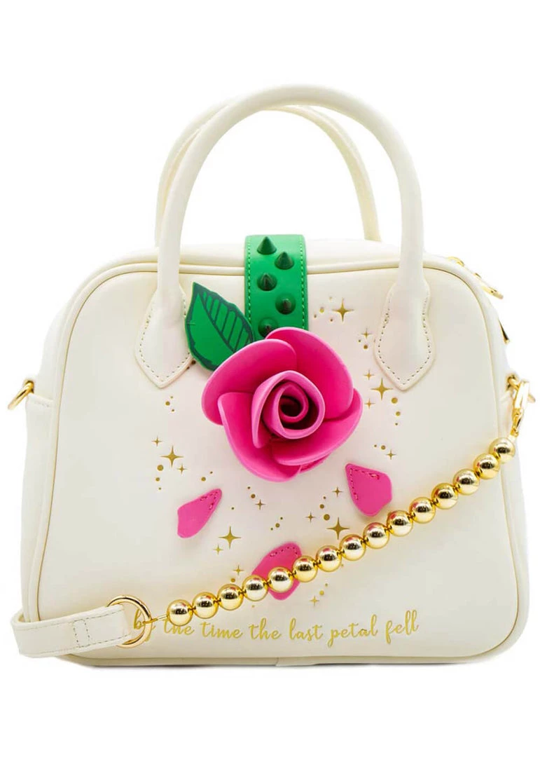 Loungefly Disney Beauty And The Beast Rose Shoulder Bag