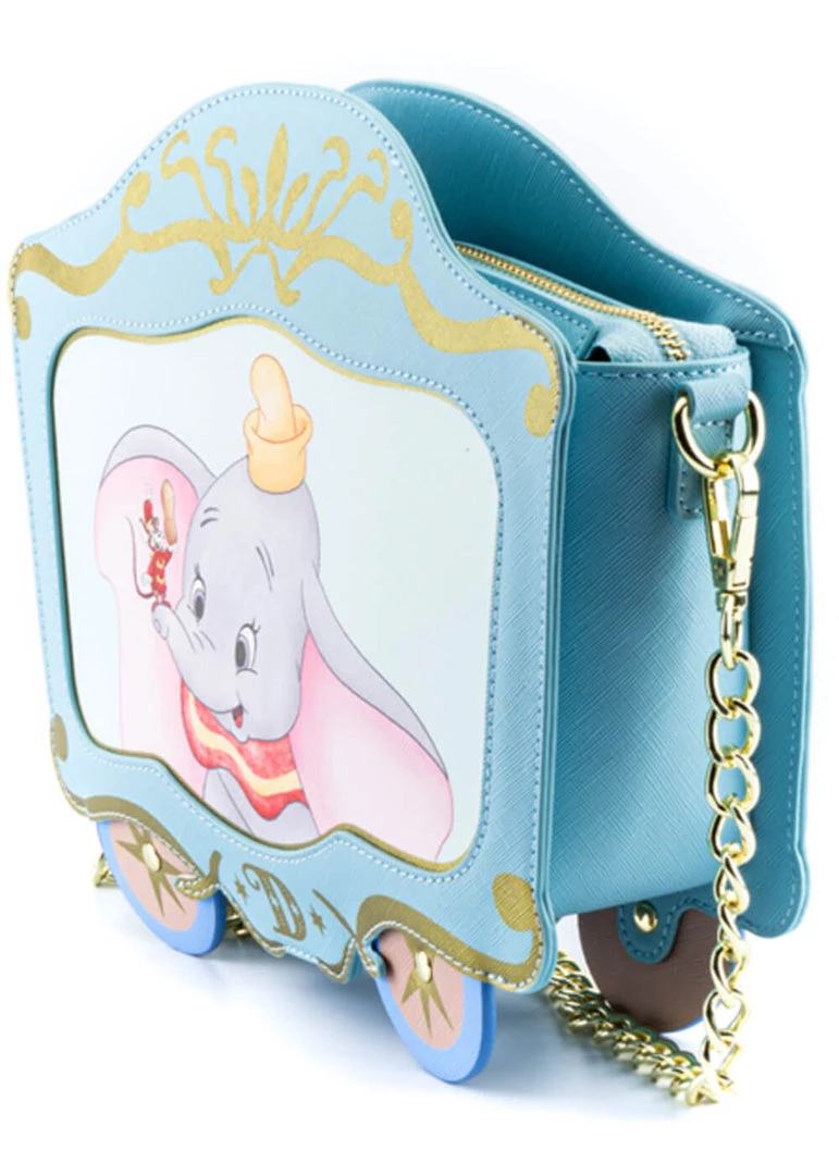 New In Loungefly Disney Dumbo 80th Anniversary Train Car Shoulderbag